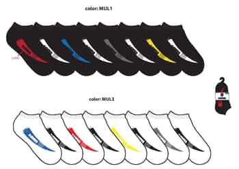 K-Swiss Boy's Flat Knit Low Cut Socks - Size 4-6 - 8-Pair Packs