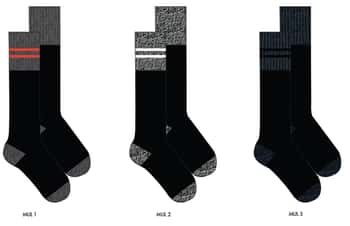 Slazenger Men's Thermal Wool Crew Socks - Size 10-13- 2-Pair Packs
