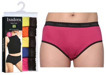 Women's Briefs - Neon Colors - 5-Packs - Plus Sizes