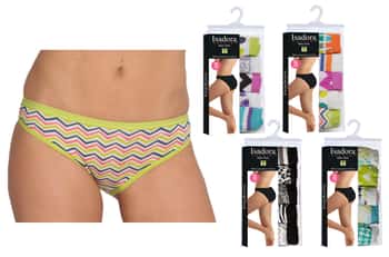 Women's Bikini Cut Panties - Assorted Styles - 5-Packs - Plus Size