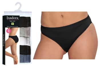 Women's Hi-Cut Panties - Solid Colors - 5-Packs - Size 5-7