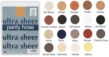 Ultra Sheer Pantyhose - One Size - Choose Your Color(s)