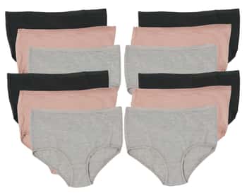 Women's Cotton/Lycra Briefs - Solid Colors - Plus Sizes 11-13