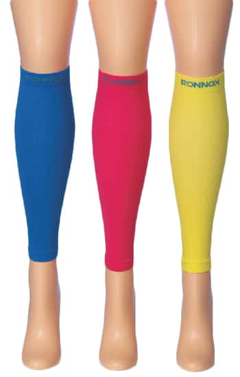 Compression Leg Sleeves - Sizes Small-XL - Solid Primary Colors