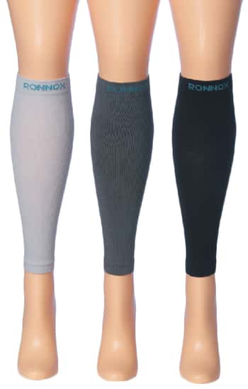 Compression Leg Sleeves - Sizes Small-XL - Solid Greytone Colors