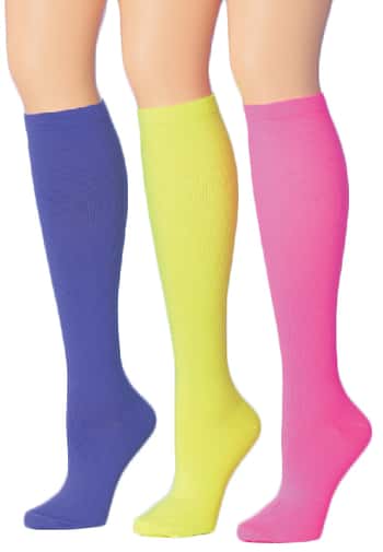 Women's Knee High Compression Socks - Size 9-11 - Solid Pastel Colors