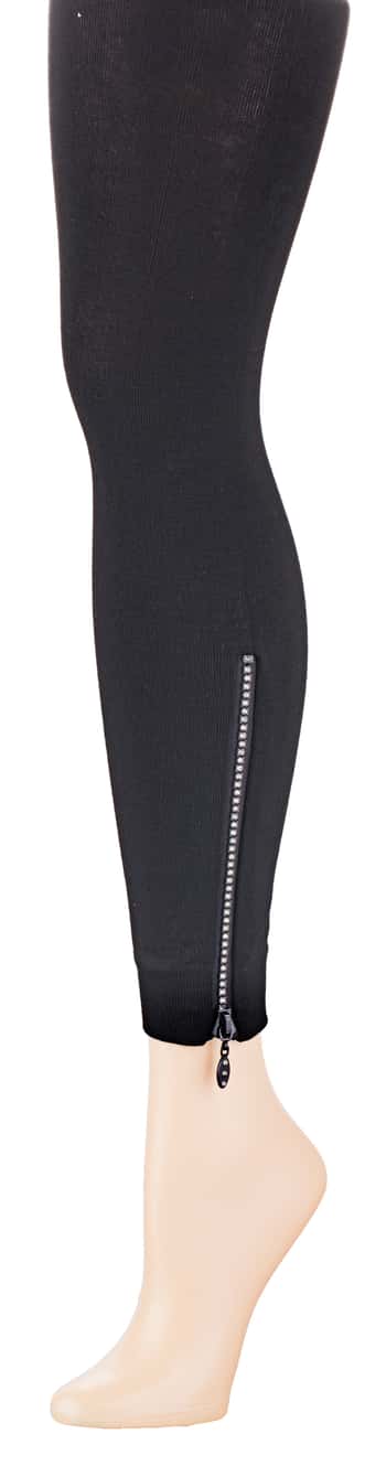 Women's Fashion Leggings w/ Bottom Side Zipper