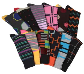 Men's Designer Dress Socks - Assorted Prints - Size 10-13