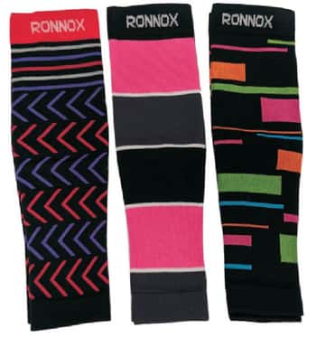 Men's Compression Tube Socks - Sizes Small-XL - Two Tone Patterns