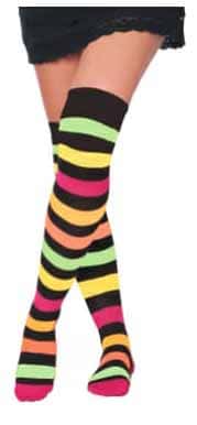 Women's Over the Knee Socks - Rainbow Print - Size 9-11