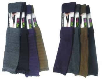 Women's Over the Knee Socks - Textured Solid Colors - Size 9-11