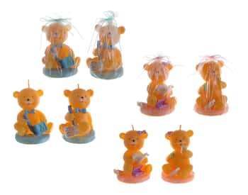 Teddy Bear Candles - Choose Your Color(s)