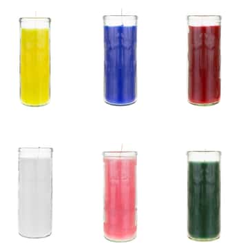 3" x 7.25" Unscented Tall Prayer Votive Candles - Choose Your Color(s)
