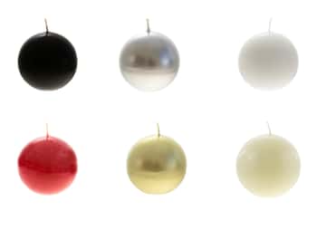 20-Hour 3" Unscented Round Ball Candles - Choose Your Color(s)