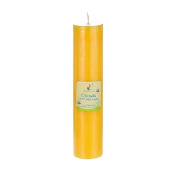 2" x 9" Round Insect Repelling Citronella Pillar Candles - Choose Your Color(s)