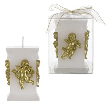 Angel on Square Pillar Candle