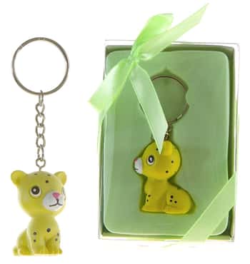 Baby Leopard Poly Resin Key Chains