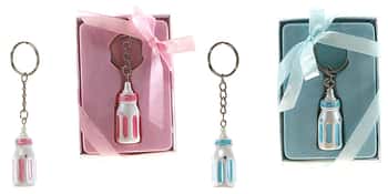 Baby Bottle w/ Crystals Key Chains
