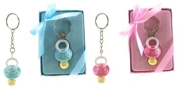 Baby Pacifier w/ Crystals Key Chains