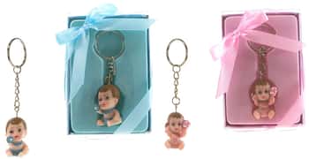 Baby Holding onto Pacifier Key Chains