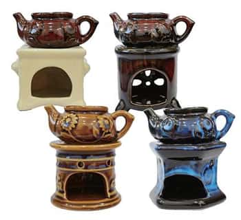 4.5" Tea Pot Oil Burner - Asst