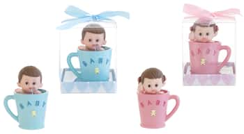 Baby w/ Pacifier inside a Cup Poly Resin