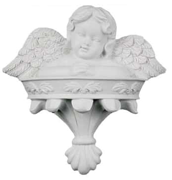Angel on Balcony Poly Resin Plaque