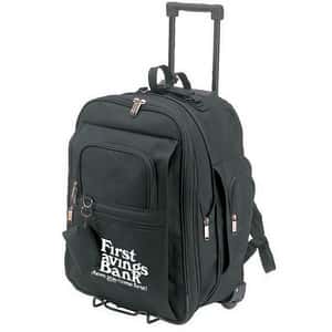 Expandable Rolling Luggage Bags w/ Zippered Cargo Pockets