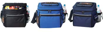 24-Can Cooler Bags w/ Cell Phone Pouch & Mesh Pockets - Choose Your Color(s)