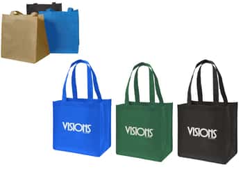 11" Non-Woven Tote Bags w/ Dual Carrying Handles - Choose Your Color(s)
