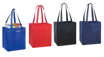 Non Woven Tote Bags w/ Fabric Covered Bottom - Choose Your Color(s)