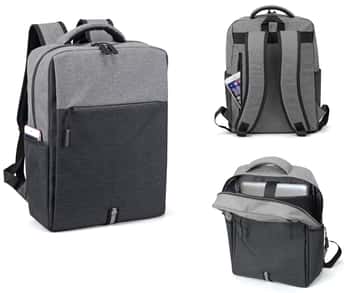 15" Two Tone Deluxe Computer Backpacks w/ Tablet Storage
