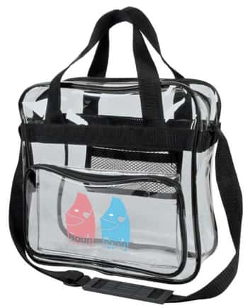 12" Clear Messenger Bags