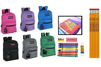 15" Classic PureSport Backpack & Elementary School Supply Kit Sets