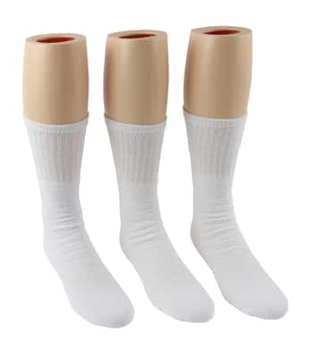 Men's Cotton Athletic Tube Socks - White