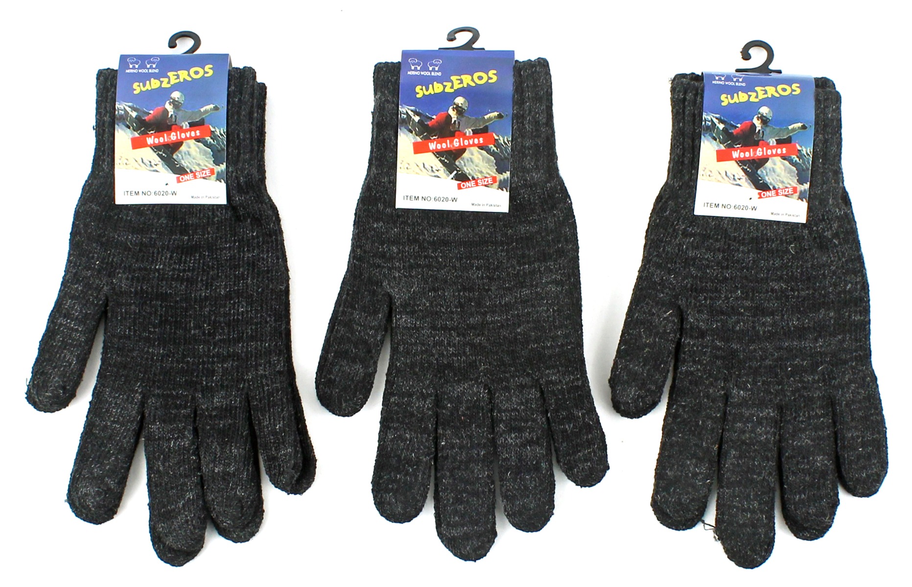 Merino Wool Blend Magic Gloves - Charcoal