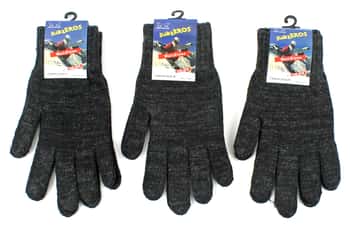 Adult Merino Wool Blend Winter Knit Gloves - Charcoal
