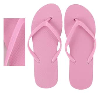 Women's Pink Flip Flops for Breast Cancer Awareness