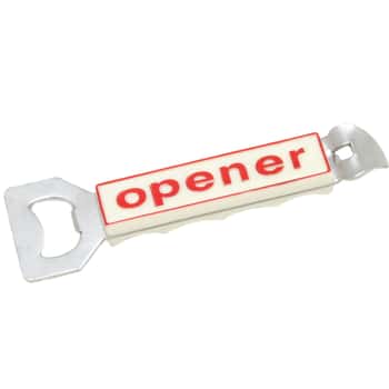 Plastic Grip Bottle Opener & Can Tappers