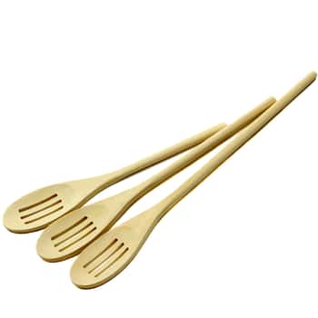 3 Piece Slotted Wooden Spoon Sets