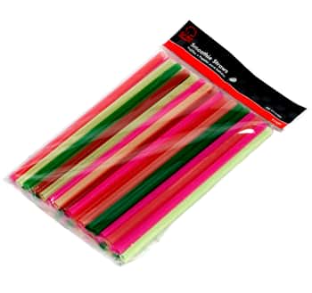 Neon Smoothie Straws