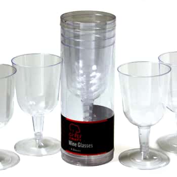 Disposable Wine Glasses - 4-Packs