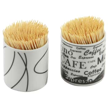 350 Piece Toothpicks with Ceramic Holders
