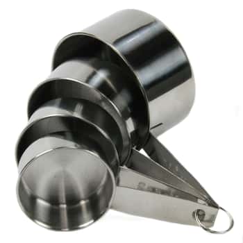 4 Piece Stainless Steel Measuring Cup Sets