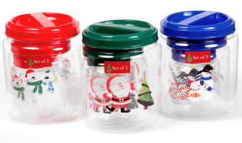 3 Piece Christmas Jar Sets