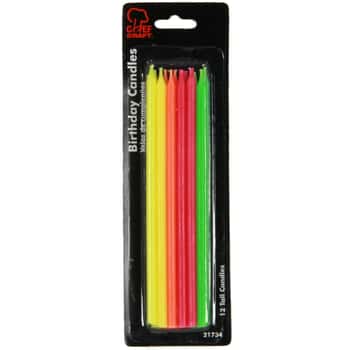 Tall Birthday Candles - 12-Packs