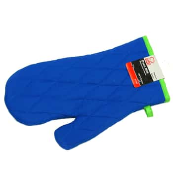 Blue Oven Mitts