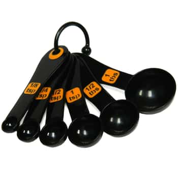 6 Piece Orange Measuring Spoon Sets