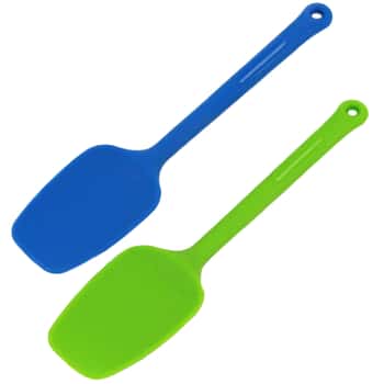 Blue or Green Silicone Spoon Spatulas