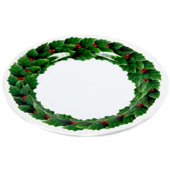 10" Christmas Wreath Plates